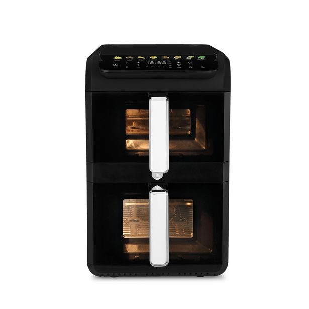 BERLINGERHAUS Horkovzdušná fritéza digitální dvojitá 4+6 l Matte Black Collection BH-9926