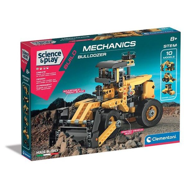 Mechanická laboratoř - Buldozer, 10 modelů, 200 dílků