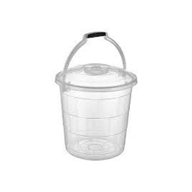 vědro 10l s víkem, transpar.plast