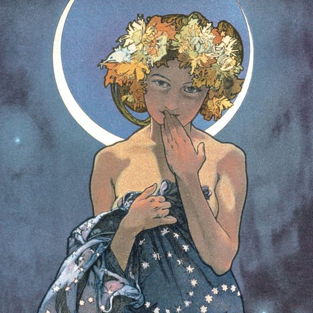 NOTIQUE Poznámkový kalendář Alfons Mucha 2027, 30 x 30 cm