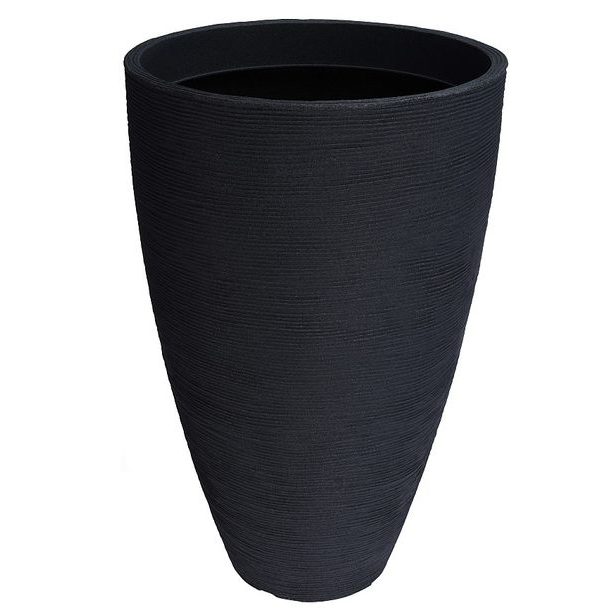 PROGARDEN Květináč žebrovaný 45 x 69 cm antracit KO-Y54192360