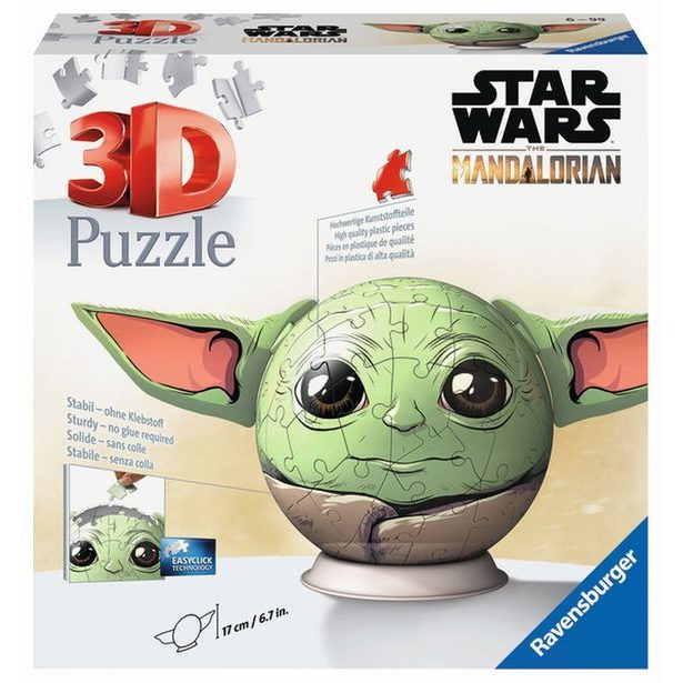 Puzzle-Ball Star Wars: Baby Yoda s ušima 72 dílků