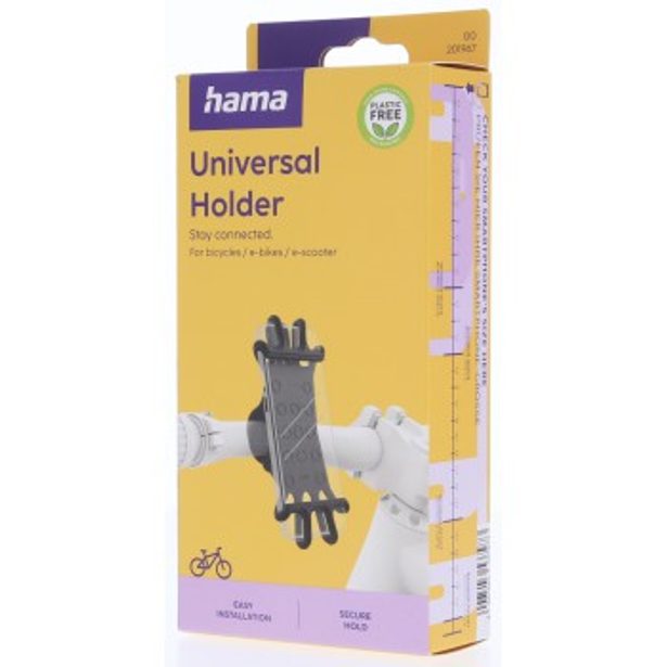 Hama Flexible, držák telefonu na řídítka jízdního kola, pro zařízení 6-8 x 13-15 cm
