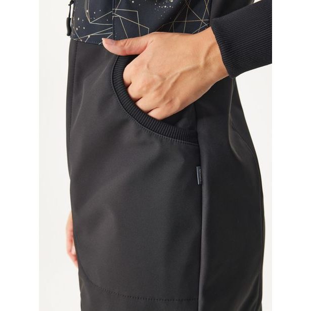 Unuo, Dámský softshellový kabát s fleecem, Černá, Šperky