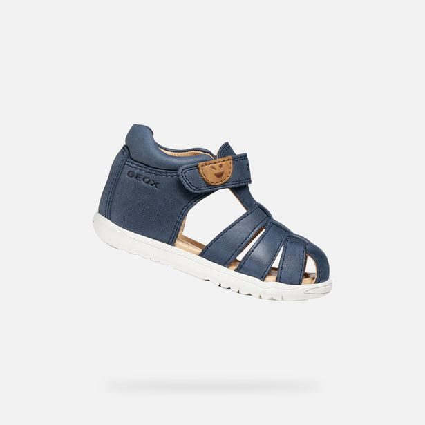 Tmavě modré chlapecké boty pro první krůčky Geox Sandal Macchia