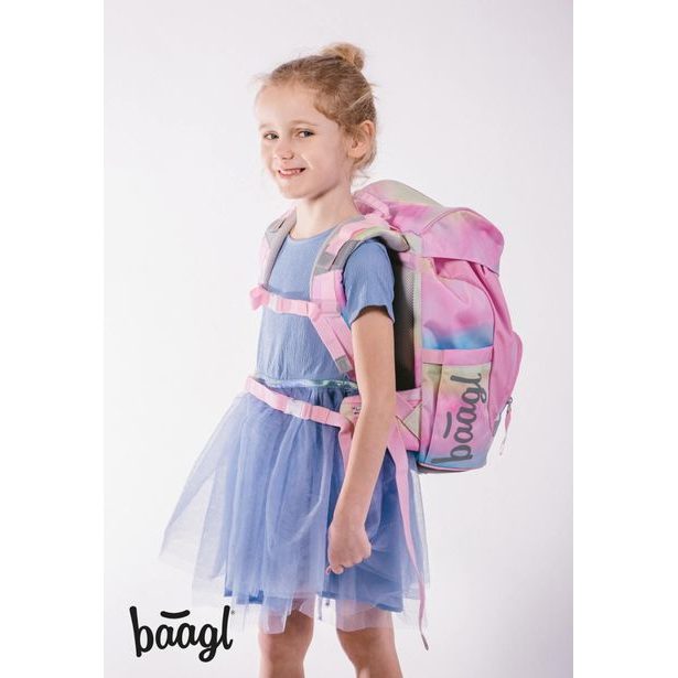 BAAGL SET 5 Airy Rainbow Unicorn: batoh, penál, sáček, zástěra, peněženka