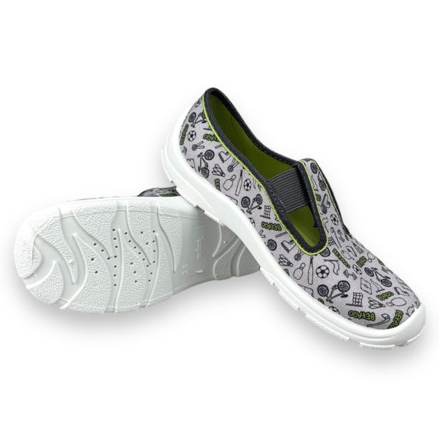 Dětská domácí obuv Befado - šedé, SPORT