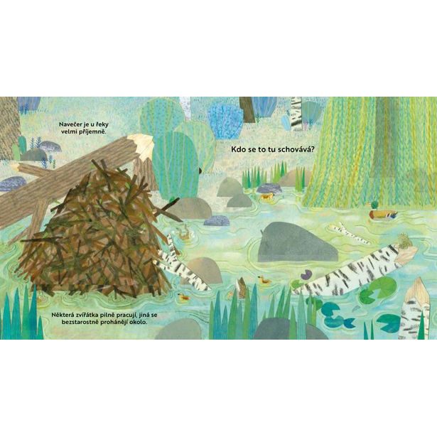 Kdo se to tu schovává? U ŘEKY – Knížka s odklápěcími okénky Baagl