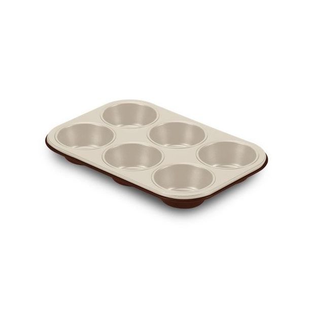 forma MUFFINY 6ks, CHOCO, d7cm, 27x18,5, nepřil.plech