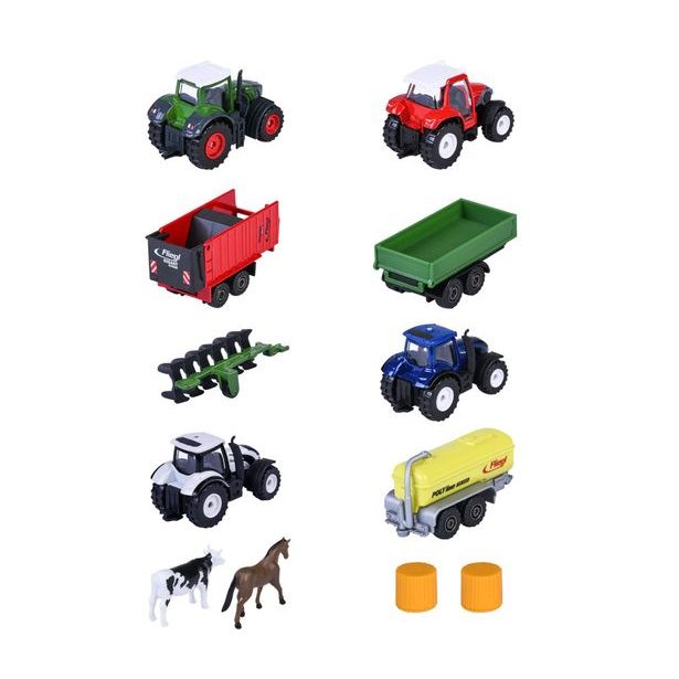 Farmářské vozidlo kovové 5 ks, 2 druhy