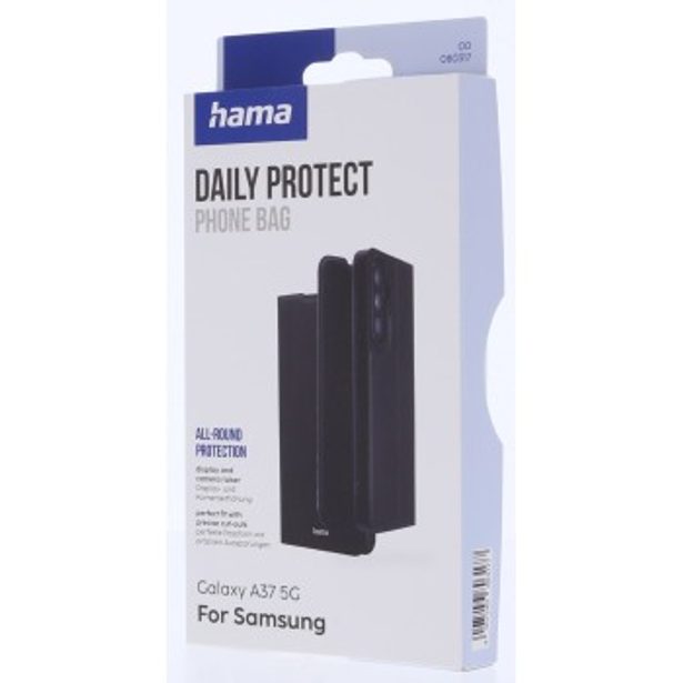 Hama Daily Protect, pouzdro-knížka pro Samsung Galaxy A37, funkce stojanu, černé