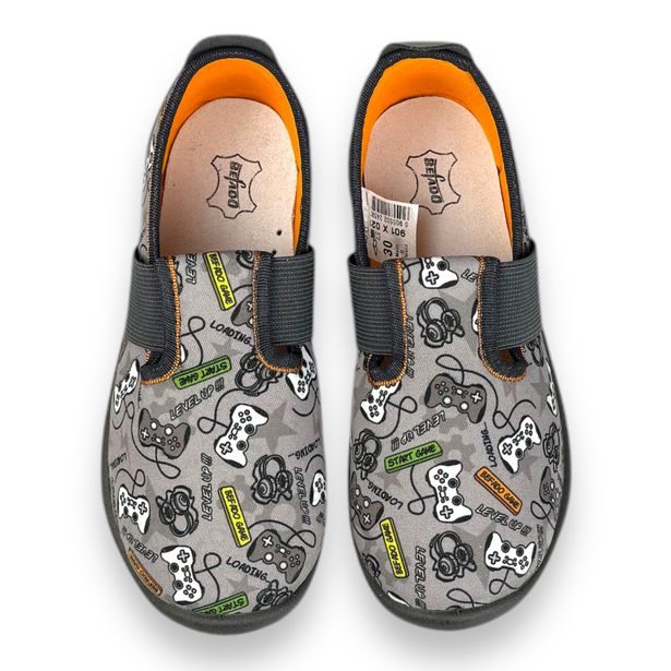 Chlapecké BAREFOOT domácí obuv Befado Softer - šedé game