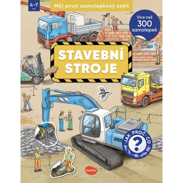 Můj první samolepkový sešit – STAVEBNÍ STROJE
