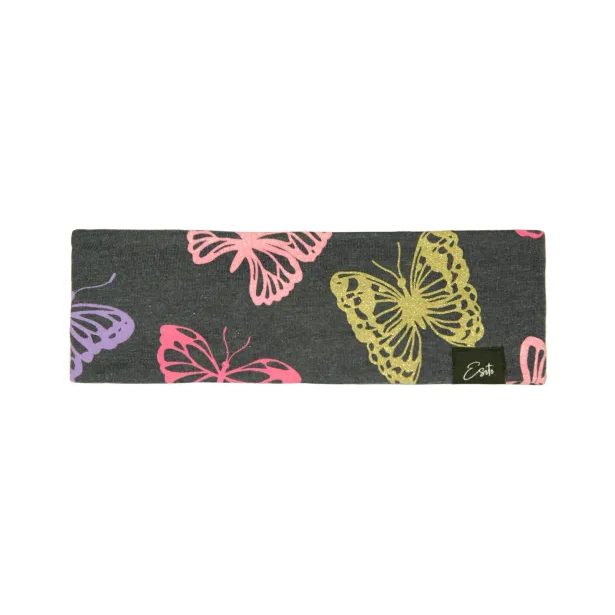 ESITO Čelenka HLADKÁ Butterfly - šedá