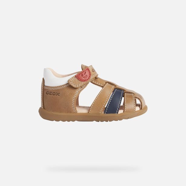 Hnědé chlapecké sandály Geox Sandal Macchia