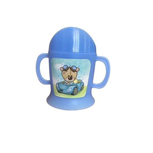 hrníček 0,15l kojen. MEDVÍDEK auto IML, aqua, dětský, plast