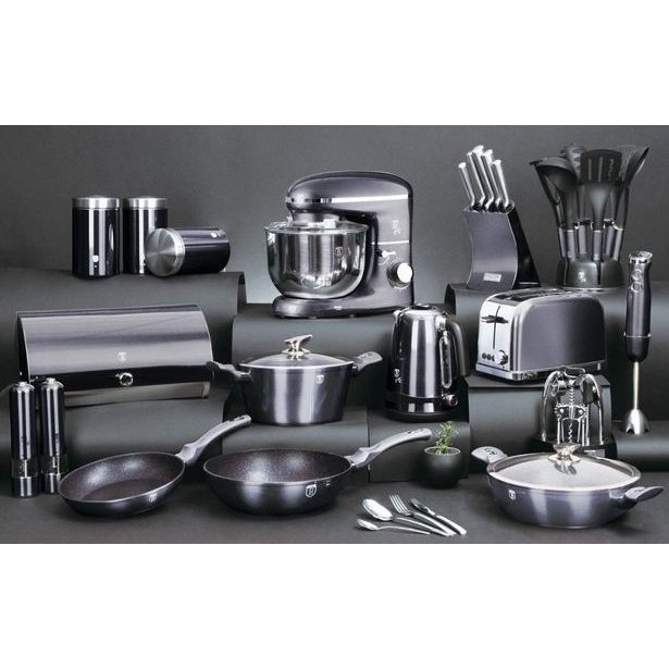 BERLINGERHAUS Pánev grilovací s mramorovým povrchem 28 cm Carbon PRO Line BH-6901