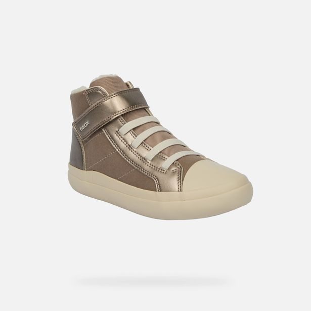 Béžové dívčí tenisky Geox Gisli Girl