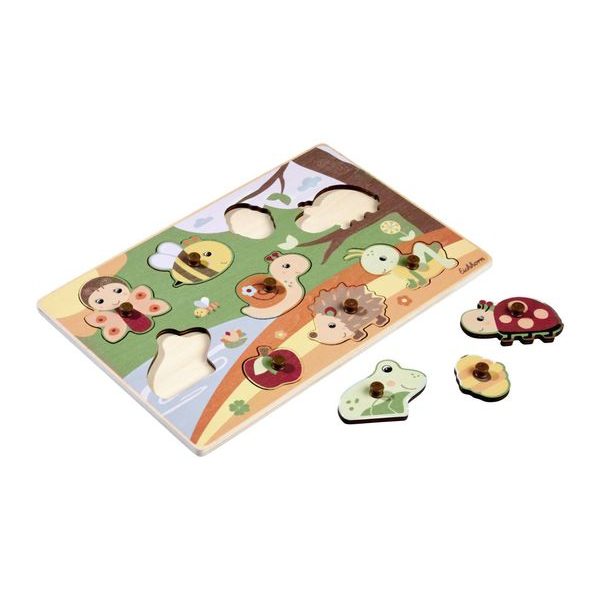 Dřevěné puzzle, 9 dílků, 2 druhy, DP12