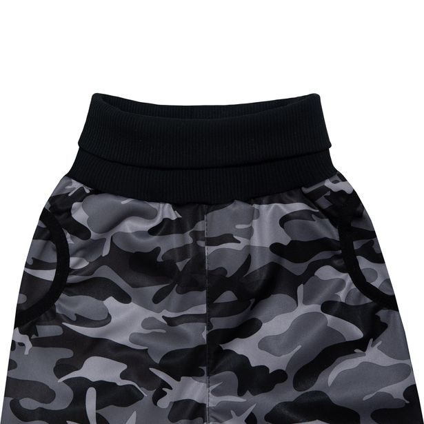 Dětské softshellové kalhoty s fleecem Maskáčové