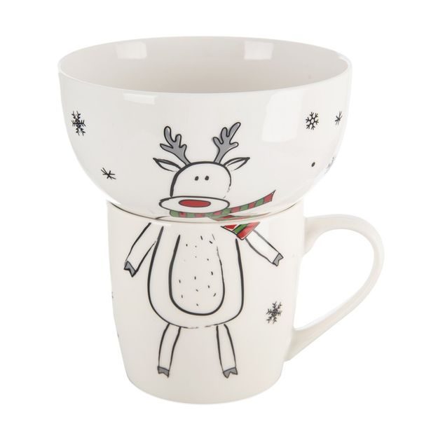 Hrnek s miskou sob 0,35 l