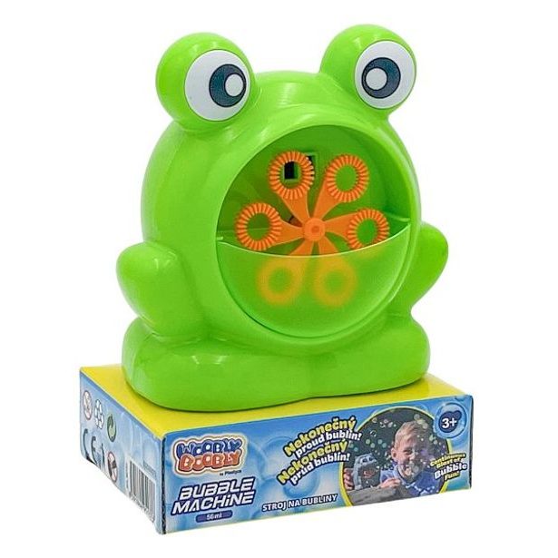 Plastica Bublifuky - Stroj na bubliny žabka/hrošík, assort