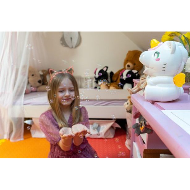 Stroj na bubliny jednorožec