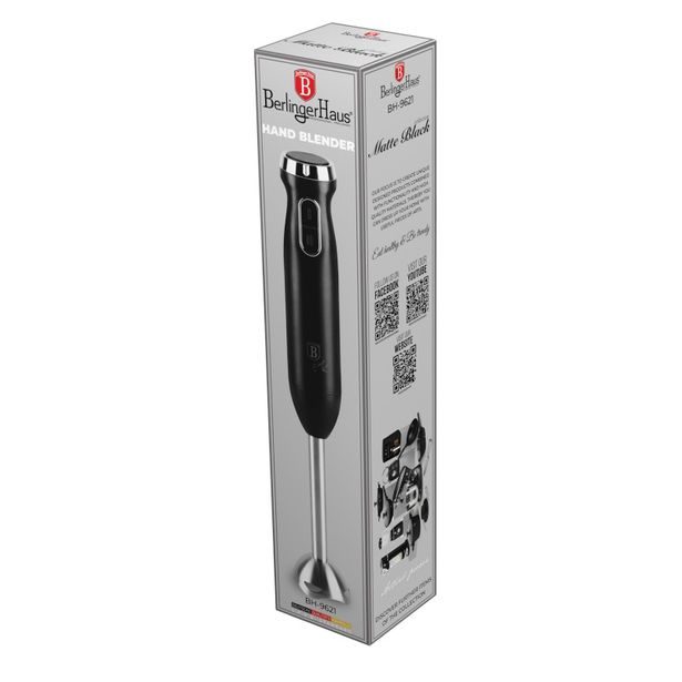 BERLINGERHAUS Tyčový mixér 800 W Matte Black Collection BH-9621