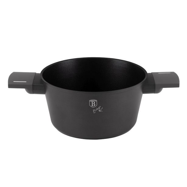 BERLINGERHAUS Kastrol s titanovým povrchem a poklicí 20 cm Antracit Collection BH-8130