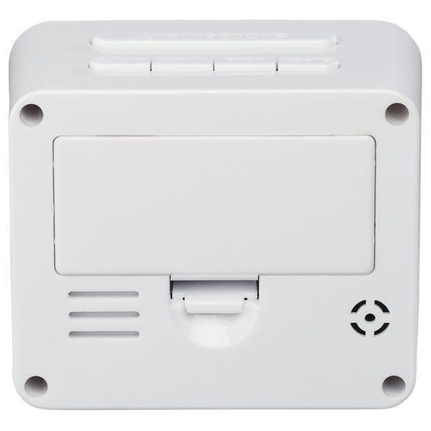 Hama Cube, digitální budík, řízený rádiovým signálem, bílý