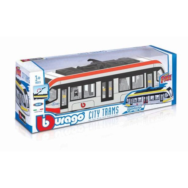 Bburago ASST City Bus and City Trams 4 druhy (12ks)