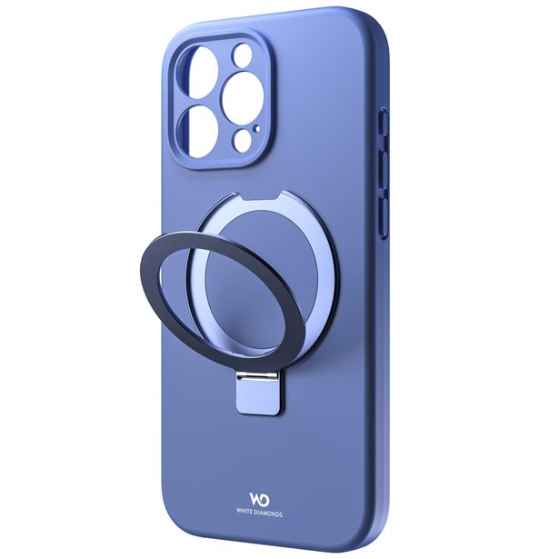 White Diamonds Mag Urban Stand Case, kryt pro Apple iPhone 16 Pro Max, MagSafe kompatibilní, modrý