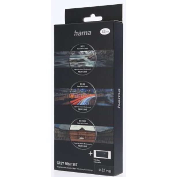 Hama set šedých filtrů ND8, ND64, ND1000, průměr 82 mm, pouzdro na filtre