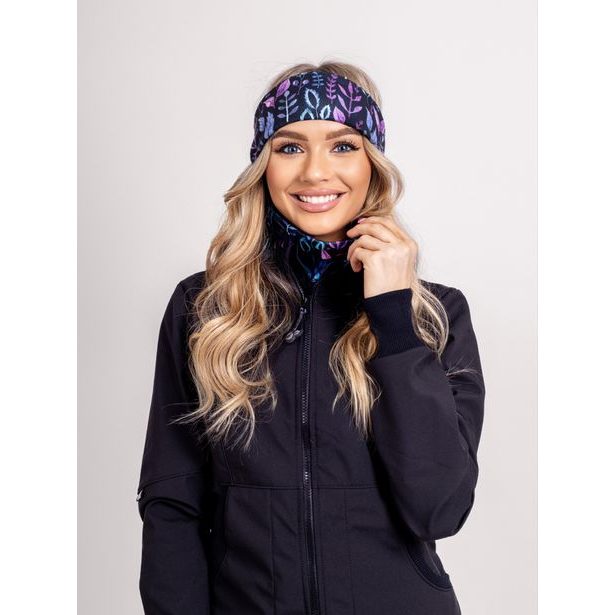 Unuo, Dámská čelenka fleecová Elise, Lístečky