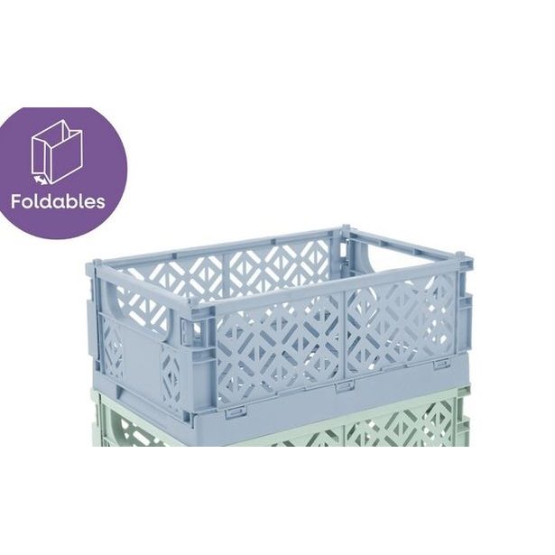 přepravka-box 9,6l FRITZI L, sev.šedá, skladací, 35x23x14cm, plast