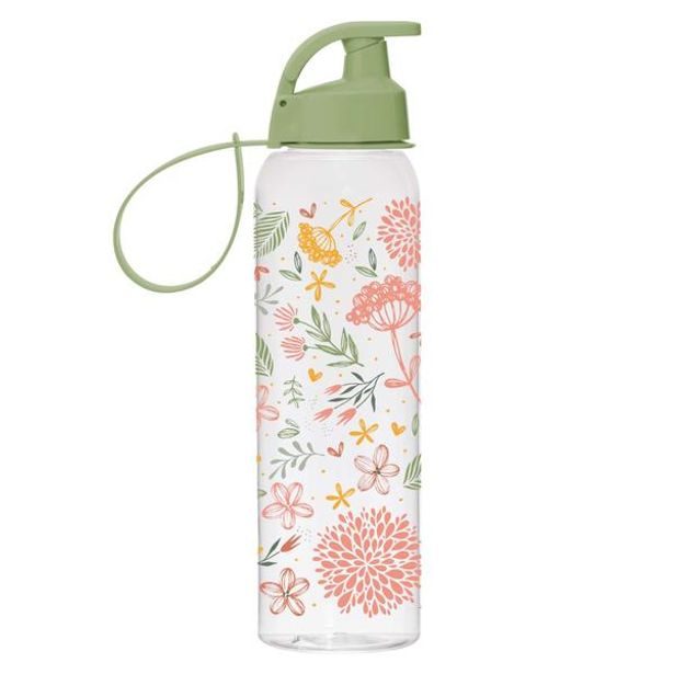 TORO LÁHEV NA VODU DEKOR BOTANICA 750ML, SKLO/PLAST