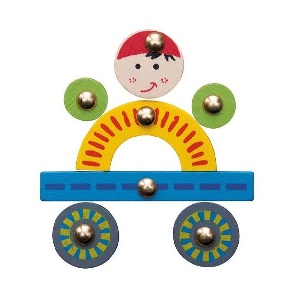 Deska s přibíjecími tvary - Auta