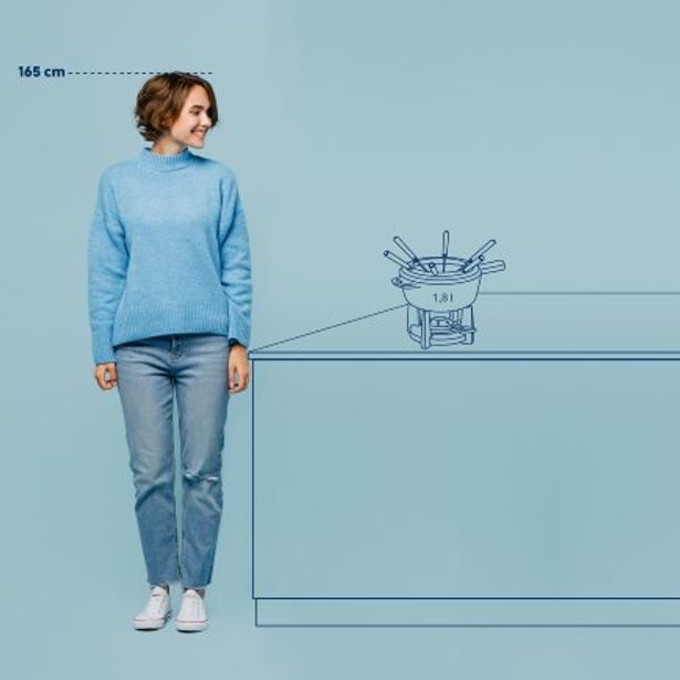KELA Fondue sada litinová CALIDO 1,8 l červená KL-16620