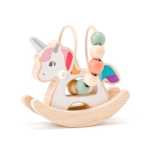 WOODY Jednorožec s labyrintem houpací