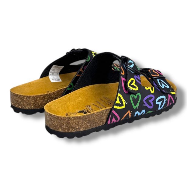 Dívčí pantofle LICO Bioline Heart schwarz