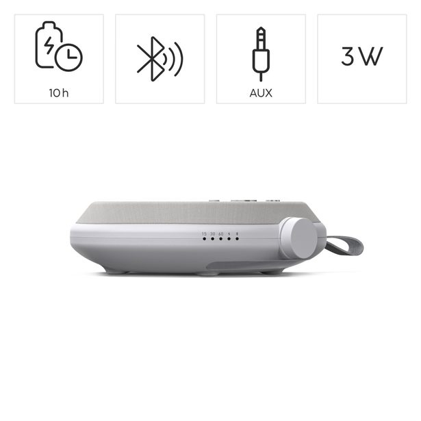 Hama Calm, Bluetooth® reproduktor, plochý, bílý šum, časovač, 3 W
