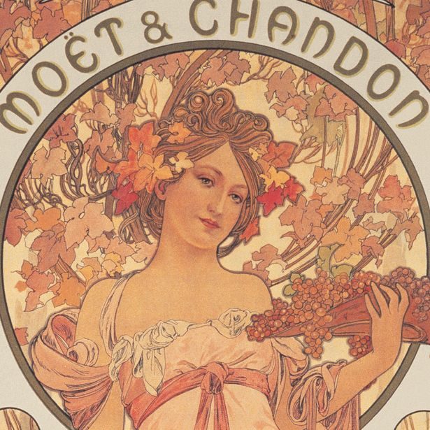 NOTIQUE Poznámkový kalendář Alfons Mucha 2027, 20 x 20 cm