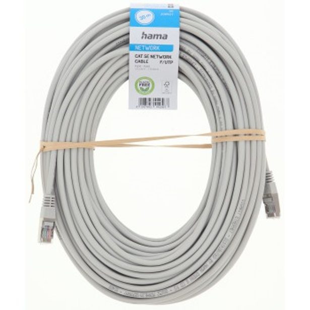 Hama síťový kabel Cat5e F/UTP RJ45 30 m, stíněný, nebalený