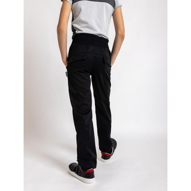 Unuo, Dětské softshellové kalhoty s fleecem Cool, Černá