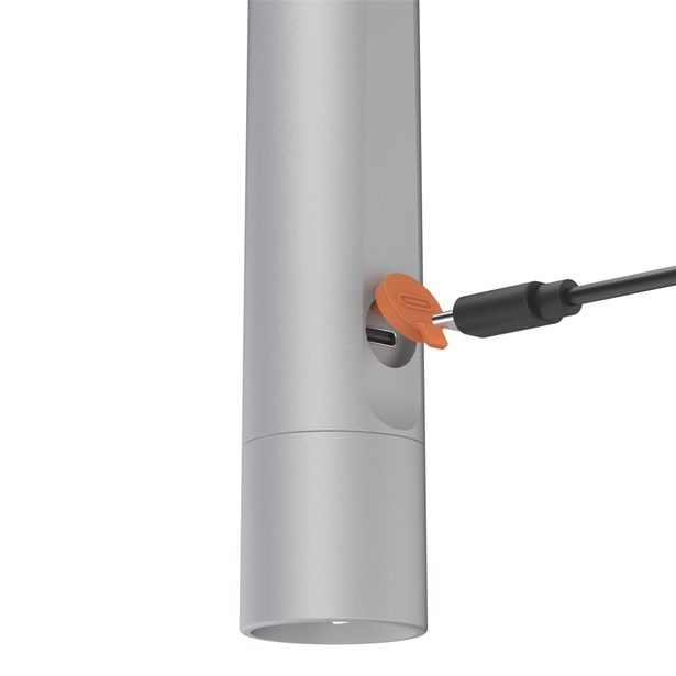 Hama FL350-C, LED svítilna, nabíjecí, hliníková, 350 lm / 100 m, 4 režimy+SOS, rozptylovač, poutko