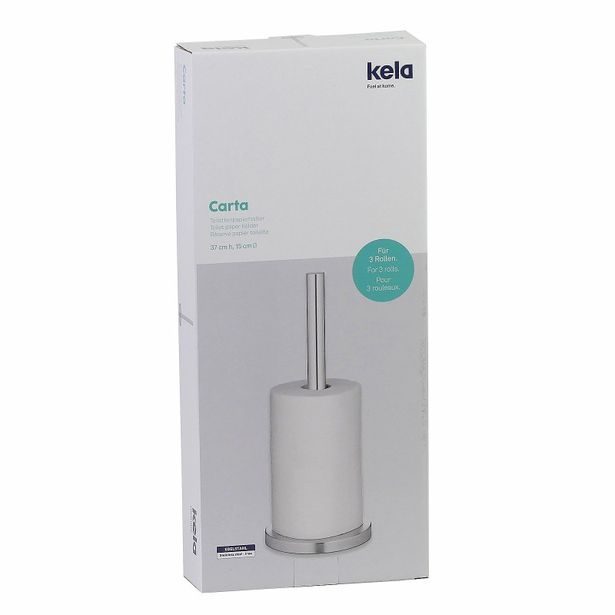 KELA Držák WC papíru CARTA nerez pr. 15cm x v. 57cm KL-22828