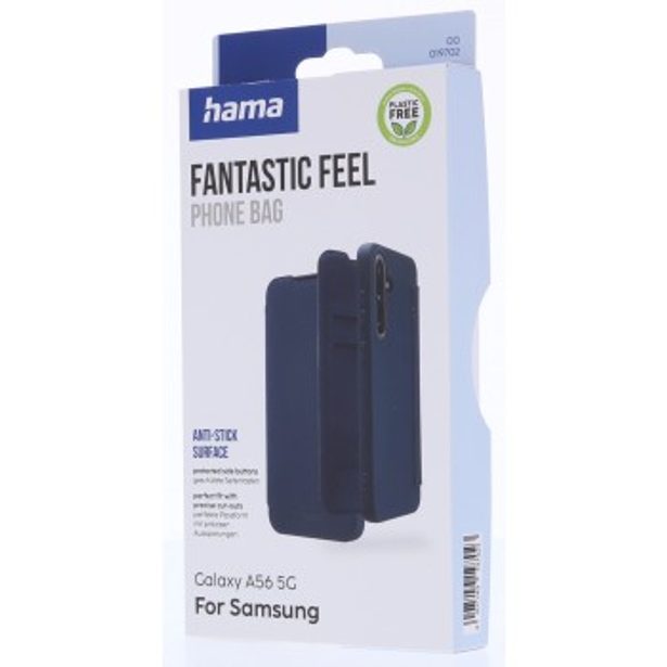 Hama Fantastic Feel, pouzdro-knížka pro Samsung Galaxy A56 5G, hebký povrch, modré