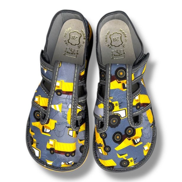 Raweks ZUZIA Z15B – dětské barefoot přezůvky - stavební stroje