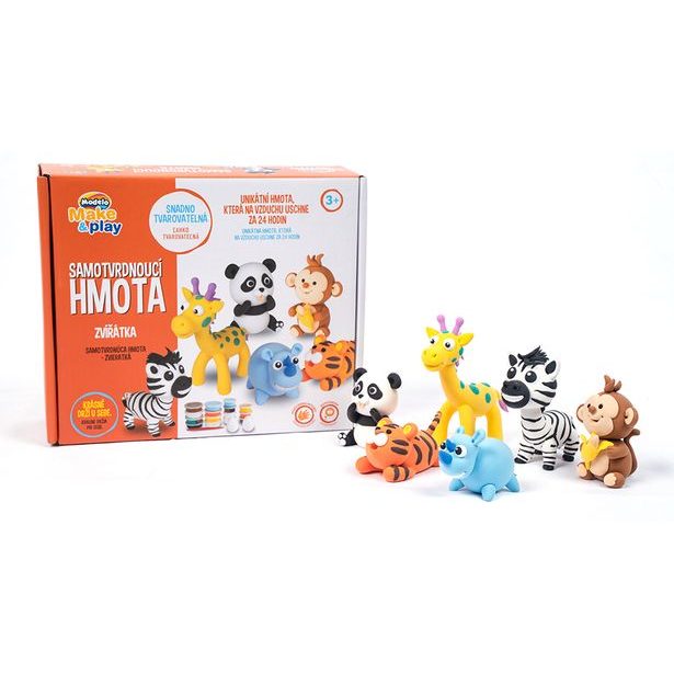 MODELO Samotvrdnoucí hmota divoká zvířata