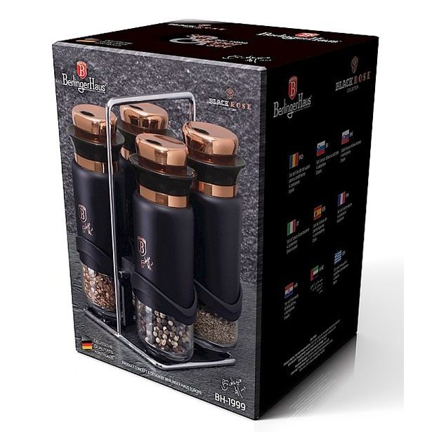 BERLINGERHAUS Kořenky ve stojanu sada 5 ks Black Rose Collection BH-1999